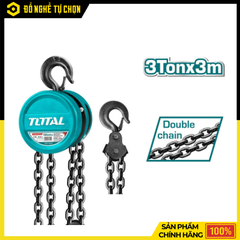 Ba Lăng Xích Total THT1631 Tải Trọng 3 Tấn Nâng Hạ Hàng Hóa Nặng An Toàn, Bền Bỉ Cho Nhà Xưởng Và Công Trình | Hàng Chính Hãng, Có VAT
