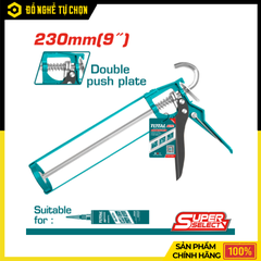 Súng Bắn Silicon Total THT21309 9 Inch (235mm) – Khung Thép Cứng Cáp, Bơm Keo Mượt, Thi Công Chính Xác | Hàng Chính Hãng, Có VAT