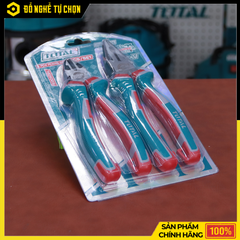 Bộ 2 Kìm Răng & Kìm Cắt Total THT2K0206 Thép CR-V Bền Bỉ, Tay Cầm Chống Trượt Êm Ái | Hàng Chính Hãng, Có VAT