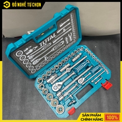 Bộ Tuýp 44 Chi Tiết Total THT421441 1/2 Inch Thép Cr-V Cao Cấp, Đầy Đủ Dụng Cụ Cho Sửa Chữa Chuyên Nghiệp | Hàng Chính Hãng, Có VAT