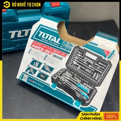Bộ Tuýp 44 Chi Tiết Total THT421441 1/2 Inch Thép Cr-V Cao Cấp, Đầy Đủ Dụng Cụ Cho Sửa Chữa Chuyên Nghiệp | Hàng Chính Hãng, Có VAT