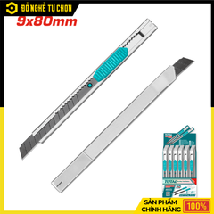 Dao Rọc Giấy 135mm Total THT5110906 – Khóa Tự Động, Lưỡi Sắc Bền | Hàng Chính Hãng, Có VAT