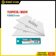 Bộ 10 Lưỡi Dao Rọc Đa Năng Total THT519001 – Sắc Bén, Thay Thế Nhanh | Hàng Chính Hãng, Có VAT