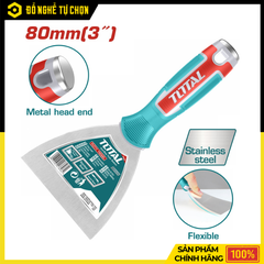 Xẻng Trát Sủi Hồ Total THT83806 80mm Lưỡi Thép Chuyên Dụng, Thi Công Gọn Gàng Và Chính Xác | Hàng Chính Hãng, Có VAT