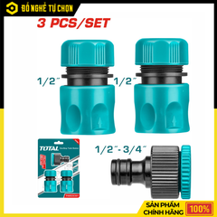 Bộ 3 Khớp Nối Total THWS030301 – Kết Nối Linh Hoạt, Chịu Áp Lực Tốt, Tiện Dụng Cho Hệ Thống Nước | Hàng Chính Hãng, Có VAT