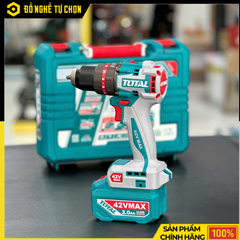 Máy khoan búa không chổi than dùng pin 42V Total TIDLI426981
