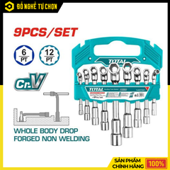 Bộ 9 Chìa Vặn Góc L Total TLASWT0901 – Cứng Cáp, Đa Kích Thước, Dùng Bền Lâu | Hàng Chính Hãng, Có VAT
