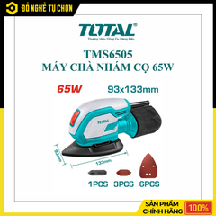 Máy Chà Nhám 65W Total TMS6505 93x133mm Gọn Nhẹ Hiệu Quả | Hàng Chính Hãng, Có VAT