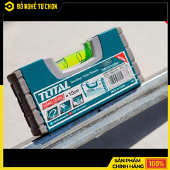 Thước Thủy Từ Tính 100mm Total TMT20105M – Mini 10cm, 2 Nam Châm Hút, Chuẩn VPA Chính Xác | Hàng Chính Hãng, Có VAT