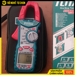 Kìm Đo AC Kỹ Thuật Số Total TMT46003 Đo Dòng Điện Chính Xác, Màn Hình LCD Rõ Nét, An Toàn Khi Sử Dụng | Hàng Chính Hãng, Có VAT
