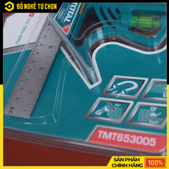 Thước Vuông Kết Hợp Total TMT653005 – 300mm (12”) – Lưỡi Inox Chống Gỉ – Có Nút Khóa Từ Tính – Hàng Chính Hãng Có VAT
