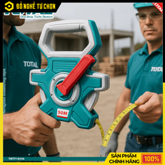 Thước Dây Sợi Thủy Tinh 50m x 15mm Total TMTF18506 Bền Bỉ Chính Xác | Hàng Chính Hãng, Có VAT