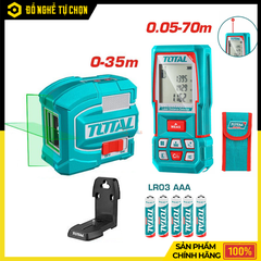 Combo Máy Cân Mực Tia Xanh TLL156601 & Máy Đo Khoảng Cách TMT57026 Total TOSLL0401 – Giải Pháp Đo Đạc Chính Xác, Hàng Chính Hãng, Có VAT