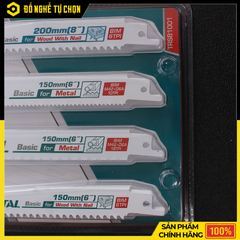 Bộ Lưỡi Cưa Kiếm Total TRSB1001 – 10 Lưỡi Bi-Metal – Cắt Gỗ Có Đinh & Kim Loại – Hàng Chính Hãng Có VAT