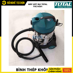 Máy Hút Bụi 1400W Total TVC14301 – Dung Tích 30L, Hút Khô & Ướt Đa Năng – Hàng Chính Hãng, Có VAT