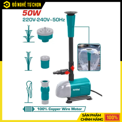 Máy Bơm Nước Tưới Cây Total TWPM501 50W - Mô Tơ Dây Đồng, Lưu Lượng 1500L/H, Dây 10m | Hàng Chính Hãng Có VAT