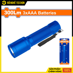Đèn Pin Wadfow 300Lm WFL2403 Nhỏ Gọn Chiếu Sáng Mạnh Mẽ | Hàng Chính Hãng, Có VAT