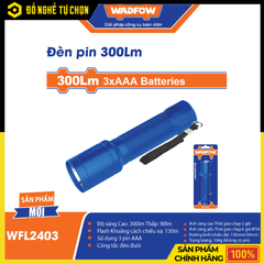 Đèn Pin Wadfow 300Lm WFL2403 Nhỏ Gọn Chiếu Sáng Mạnh Mẽ | Hàng Chính Hãng, Có VAT