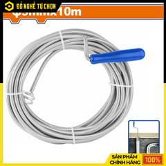 Dây lò xo thông cống 9mmx10m WADFOW WDD2310 – Giải pháp thông tắc ống hiệu quả, bền bỉ -  Hàng Chính Hãng Có VAT