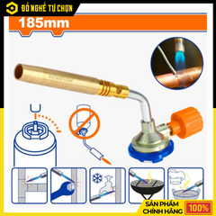 Đầu Khò Gas 185mm Wadfow WFG6601 Tạo Lửa Mạnh, Thiết Kế Gọn Nhẹ, Tiện Dụng Đa Năng | Hàng Chính Hãng, Có VAT