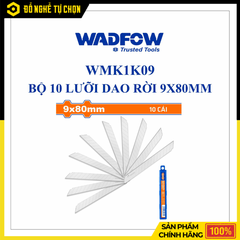 Bộ 10 Lưỡi Dao Rời 9x80mm WadFow WMK1K09 – Sắc Bén, Tiện Dụng | Hàng Chính Hãng, Có VAT