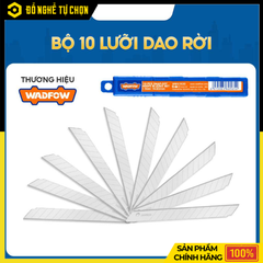 Bộ 10 Lưỡi Dao Rời 9x80mm WadFow WMK1K09 – Sắc Bén, Tiện Dụng | Hàng Chính Hãng, Có VAT