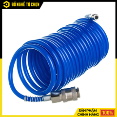 Dây Hơi Xoắn 15m Có Đầu Nối Nitto Wadfow WQG1915-3 | Hàng Chính Hãng, Có VAT