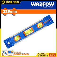 Thước Thủy Mini 225mm Wadfow WSL4310 – Có Nam Châm, 3 Lọ Nước | Hàng Chính Hãng, Có VAT