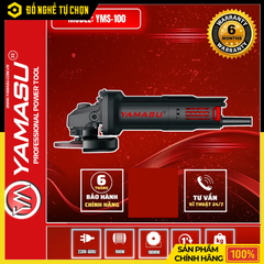 Máy Mài Góc Yamasu YMS-100-02 100mm Công Suất Mạnh Thiết Kế Nhỏ Gọn – Hàng Chính Hãng, Có VAT