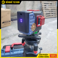 Máy Cân Mực Laser Xanh 360° Yamasu YMS-12DCP – 2 Tia Đứng + 1 Tia Ngang – Cảm Ứng, Có Remote | Hàng Chính Hãng Có VAT