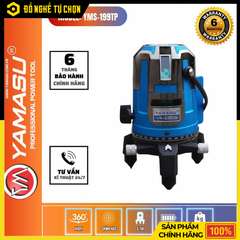 Máy Cân Mực Laser 5 Tia Xanh Yamasu YMS-199TP Siêu Sáng 25m | Hàng Chính Hãng, Có VAT