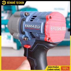 Máy Mở Ốc Pin YAMASU YMS-M800BL – Brushless – Lực Siết 850N/m – Bộ 2 Pin 21V – Hàng Chính Hãng Có VAT