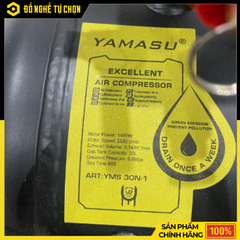 Máy Nén Khí Sạch Giảm Âm Không Dầu Nạp Hơi Nhanh Yamasu YMS 30N-1 | Hàng Chính Hãng, Có VAT