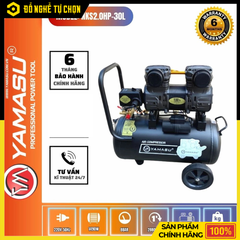 Máy Nén Khí Sạch Giảm Âm Không Dầu Nạp Hơi Nhanh Yamasu YMS 30N-1 | Hàng Chính Hãng, Có VAT