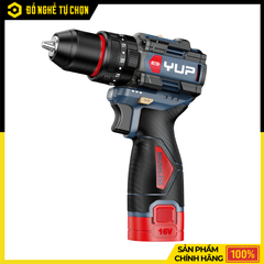 Máy Khoan Pin 10mm YUP YP16-DR10A – 3 Chức Năng Khoan/Vít/Búa, Lực Siết 50Nm, Đa Năng Mạnh Mẽ | Hàng Chính Hãng, Có VAT