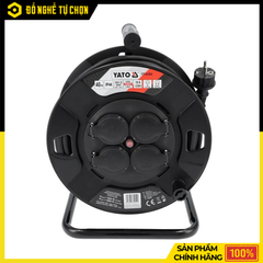 Cuộn Dây Điện Rulo Lõi Đồng Yato YT-81054 Dài 40m, Công Suất 16A, Chống Quá Tải IP44 Bền Bỉ | Hàng Chính Hãng, Có VAT