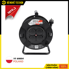 Cuộn Dây Điện Rulo Lõi Đồng Yato YT-81054 Dài 40m, Công Suất 16A, Chống Quá Tải IP44 Bền Bỉ | Hàng Chính Hãng, Có VAT