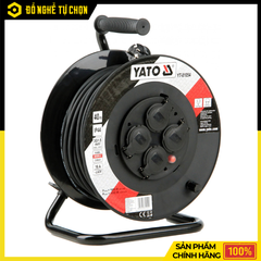 Cuộn Dây Điện Rulo Lõi Đồng Yato YT-81054 Dài 40m, Công Suất 16A, Chống Quá Tải IP44 Bền Bỉ | Hàng Chính Hãng, Có VAT