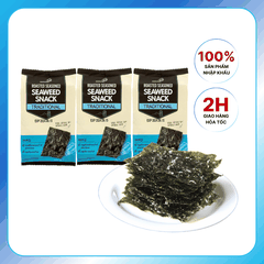 Rong Biển Nướng Tẩm Hanami Vị Truyền Thống Hàn Quốc (Lốc 3 Gói/ 12g)