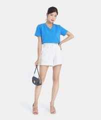 ÁO THUN TRƠN MÀU CỔ TIM FORM FIT