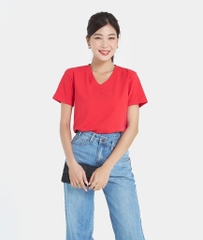 ÁO THUN TRƠN MÀU CỔ TIM FORM FIT
