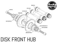 Paul Component Disc FHUB Front Hub x100mm