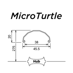 Dè Chắn Bùn SIMWORKS Micro Turtle 20" (406 BSD)
