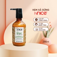Kem Xả Tóc hiNICE Tinh Dầu Gừng Phục Hồi Khô Xơ Chẻ Ngọn Nuôi Dưỡng Tóc Chắc Khỏe Chai 266ML[Tặng lược]