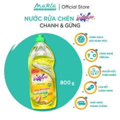 Nước Rửa Chén KinKlean hương Chanh Gừng - Công Nghệ pH Balance Plus (800ml)