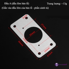 Combo 5 miếng đệm sửa bản lề cửa tủ