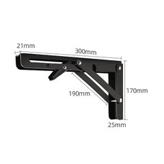 Bản Lề Gập Gấp Gọn Thông Minh, Giá Ke Đỡ Bàn Gấp Gọn Treo Tường PGT-01