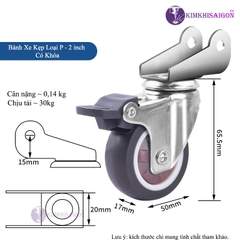 Bánh Xe Đẩy Hàng, Bánh Xe Xoay 360 Độ, Bánh Xe Chịu Tải Vừa Và Lớn BX-03
