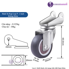 Bánh Xe Đẩy Hàng, Bánh Xe Xoay 360 Độ, Bánh Xe Chịu Tải Vừa Và Lớn BX-03