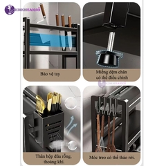Kệ Để Gia Vị Nhà Bếp Đa Năng, Kệ Đựng Gia Vị Nấu Ăn Nhiều Tầng, Kệ Bếp Tiện Lợi PB-04